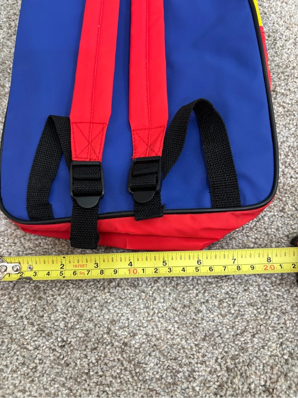 Vintage 1997 Dr. Seuss & His Friends Primary Colors Book Bag Backpack